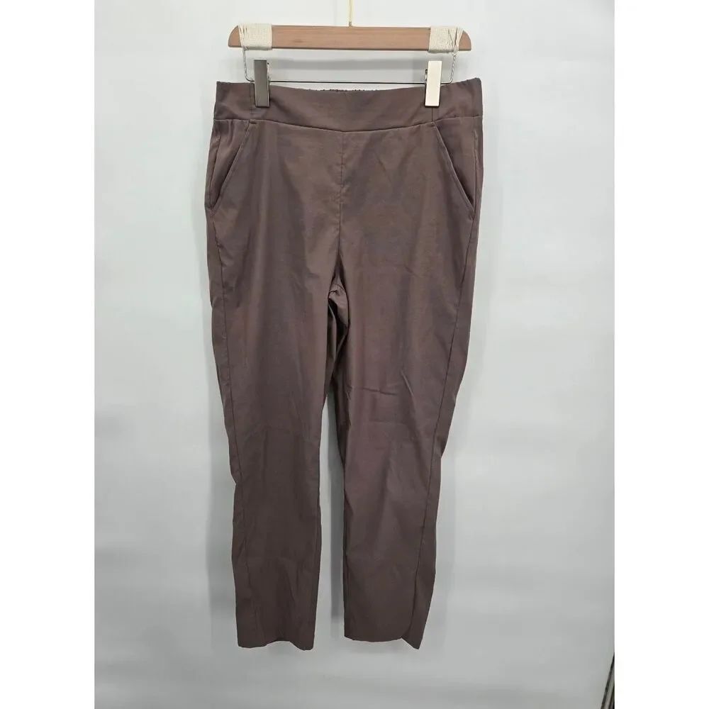 Modern Ambition Ankle Pants Size MediumPull On Taupe Active Comfort
